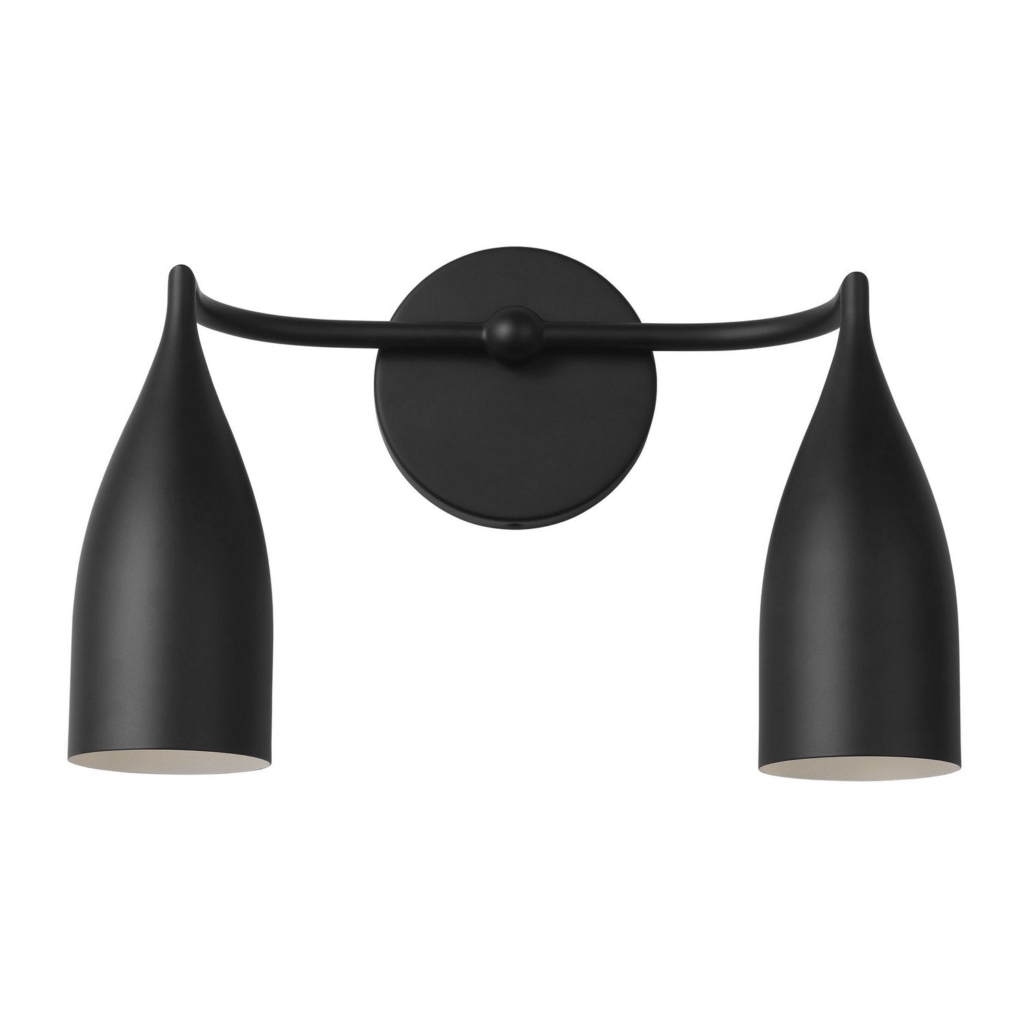 Generation Lighting - GLV1082MBK - Two Light Vanity - Maya - Midnight Black
