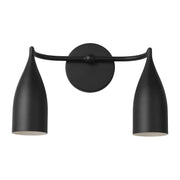 Generation Lighting - GLV1082MBK - Two Light Vanity - Maya - Midnight Black