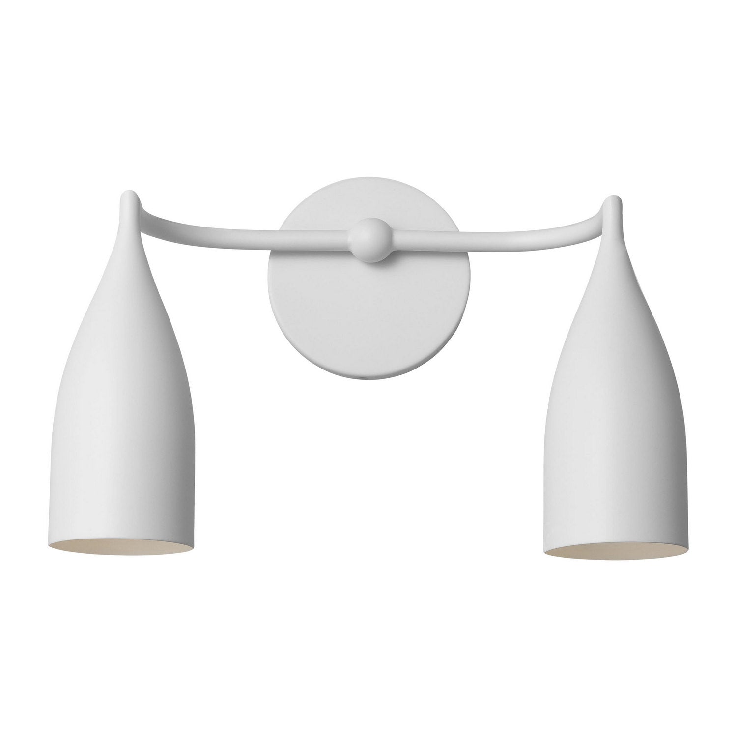 Generation Lighting - GLV1082MWT - Two Light Vanity - Maya - Matte White