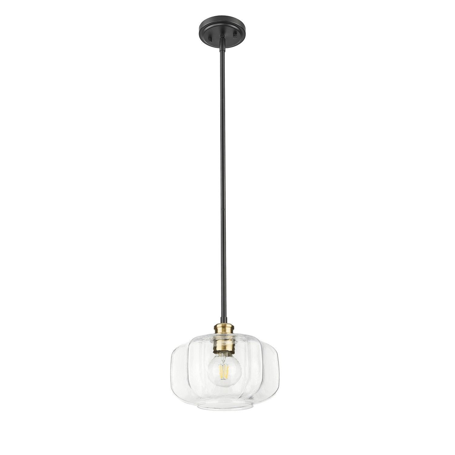 Acclaim Lighting - IN20033BK - One Light Pendant - Oxley - Matte Black and Brass