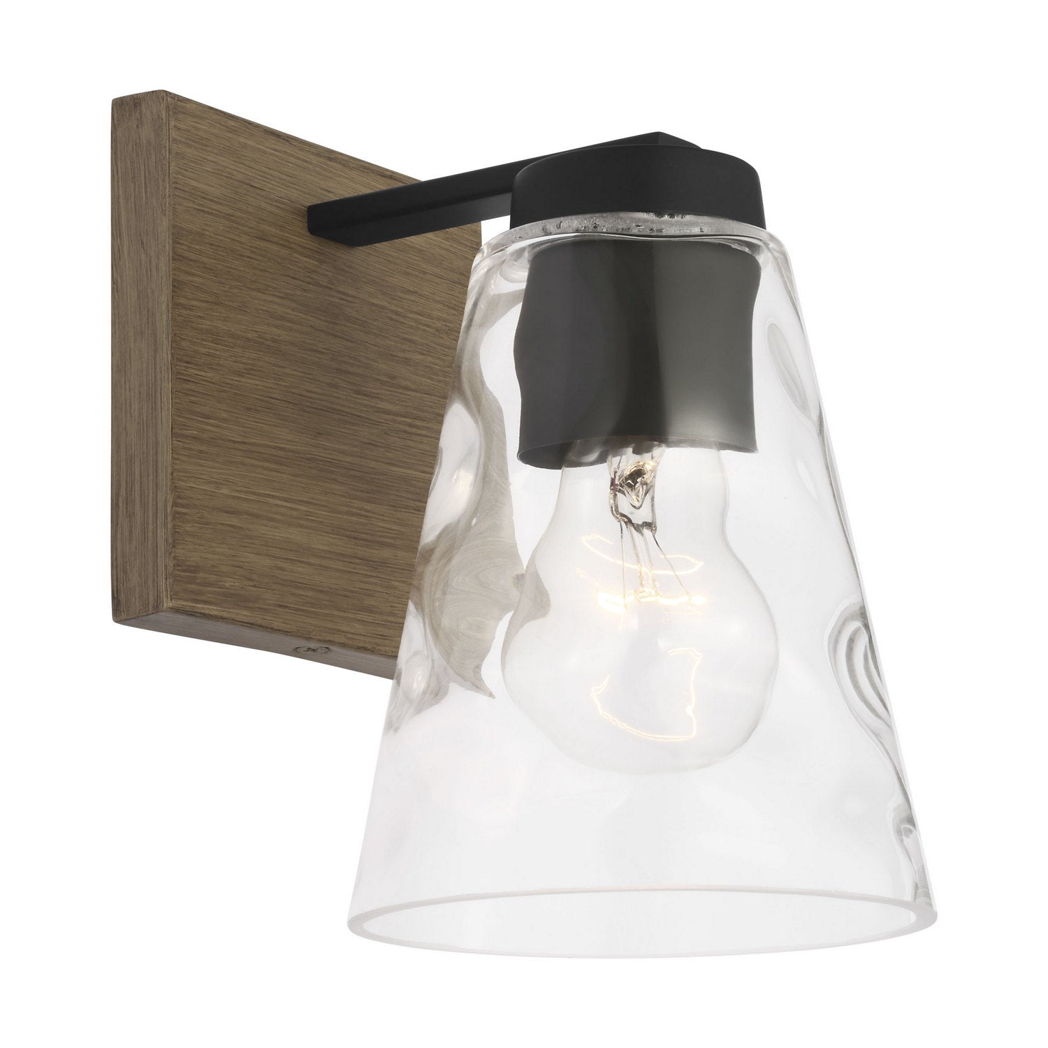Generation Lighting - GLV1111MBKCRO - Vanity - Dunton - Midnight Black