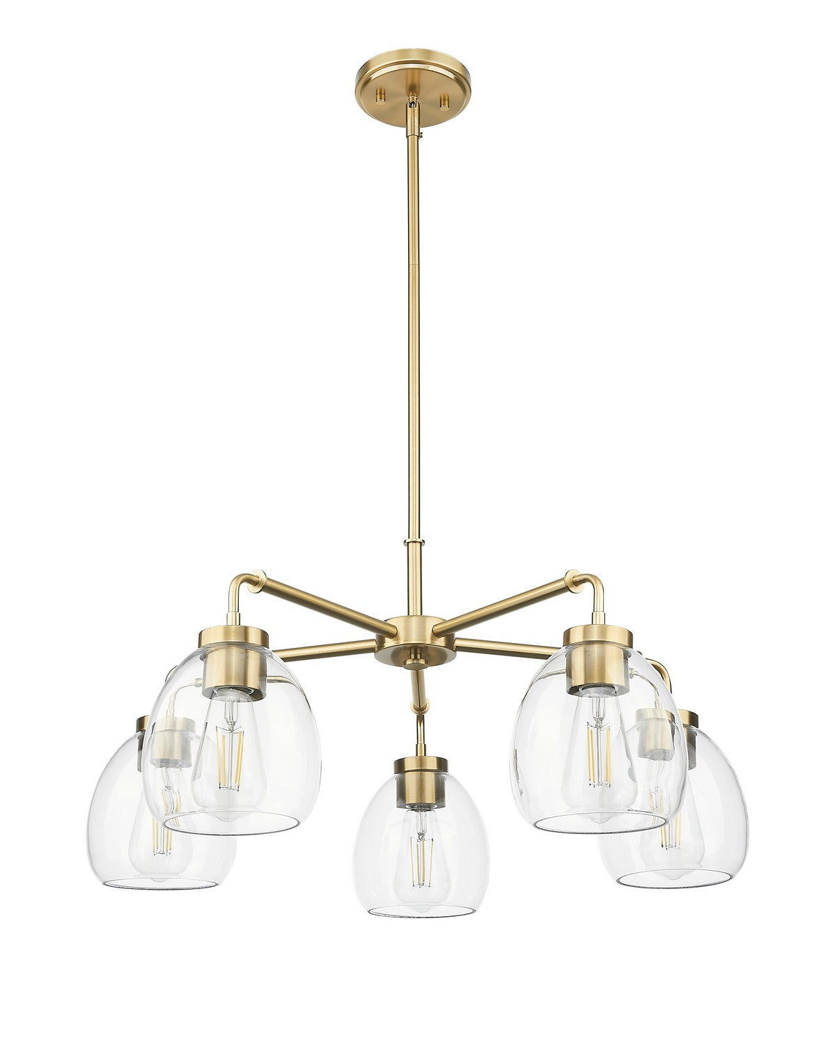 Acclaim Lighting - IN20063BR - Five Light Chandelier - Dawes - Brass