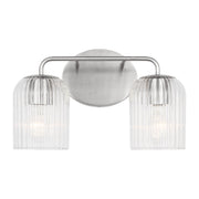 Generation Lighting - GLV1132BS - Two Light Vanity - Eisele - Brushed Nickel