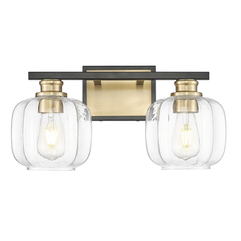 Acclaim Lighting - IN40031BK - Two Light Vanity - Oxley - Matte Black and Brass