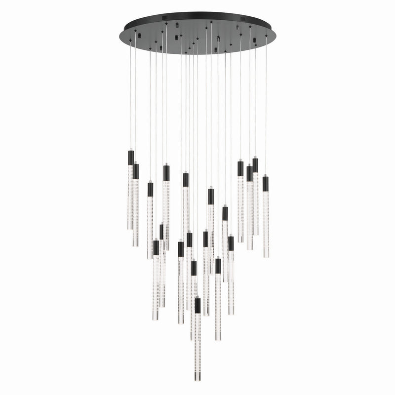 Artcraft - AC12140BK - LED Chandelier - Celine - Brass