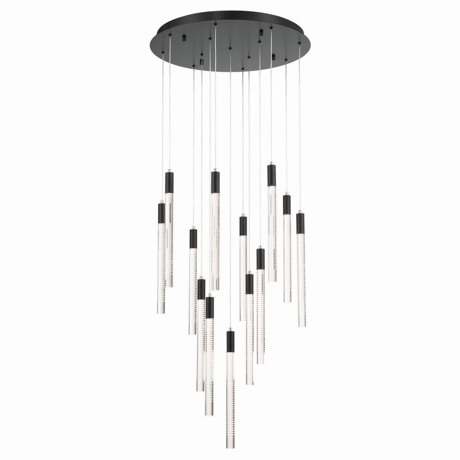 Artcraft - AC12143BK - LED Chandelier - Celine - Black