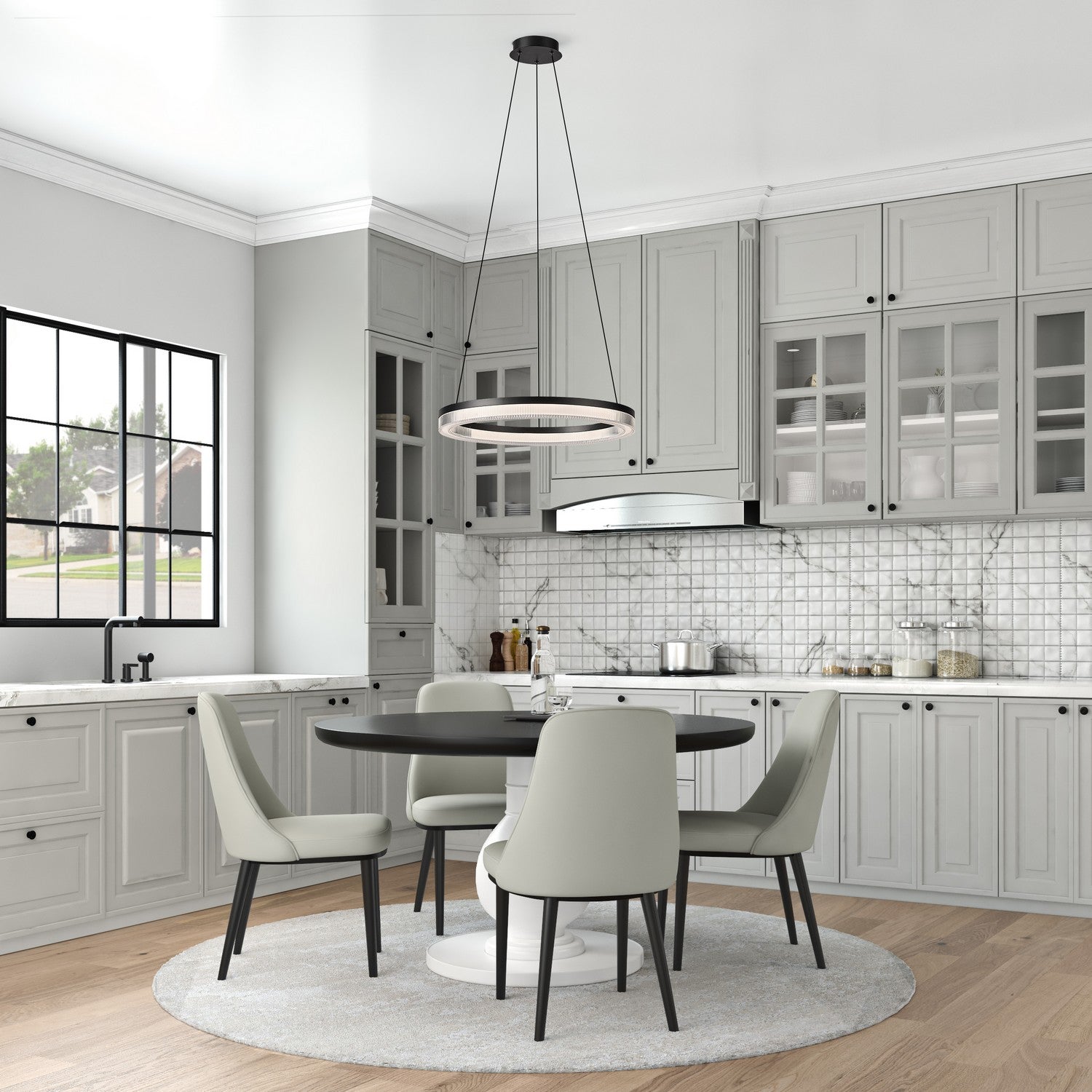 Artcraft - AC6834BK - LED Pendant - Ari - Black