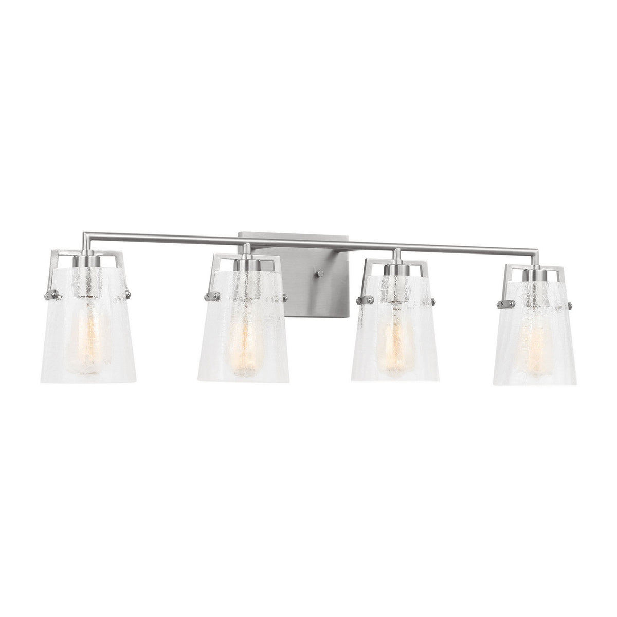 Visual Comfort Studio - DJV1034BSCKG - Four Light Vanity - Crofton - Brushed Nickel