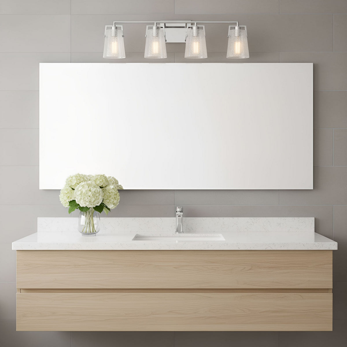 Visual Comfort Studio - DJV1034CHCKG - Four Light Vanity - Crofton - Chrome