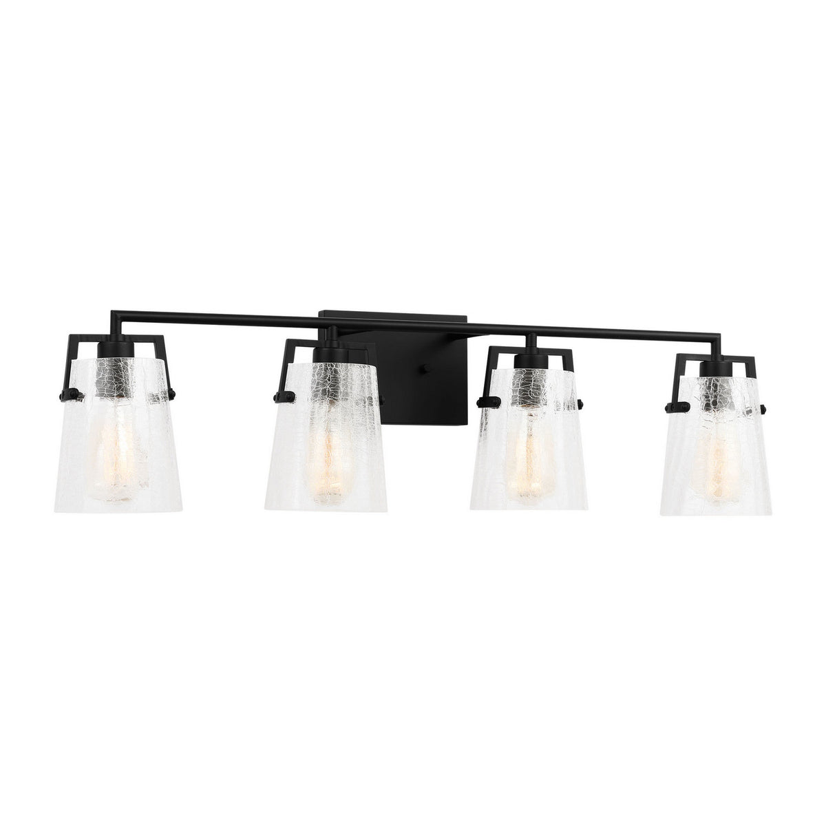 Visual Comfort Studio - DJV1034MBKCKG - Four Light Vanity - Crofton - Midnight Black