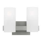 Visual Comfort Studio - DJV1102BS - Two Light Vanity - Rhode - Brushed Steel
