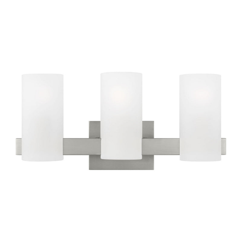 Visual Comfort Studio - DJV1103BS - Three Light Vanity - Rhode - Brushed Steel