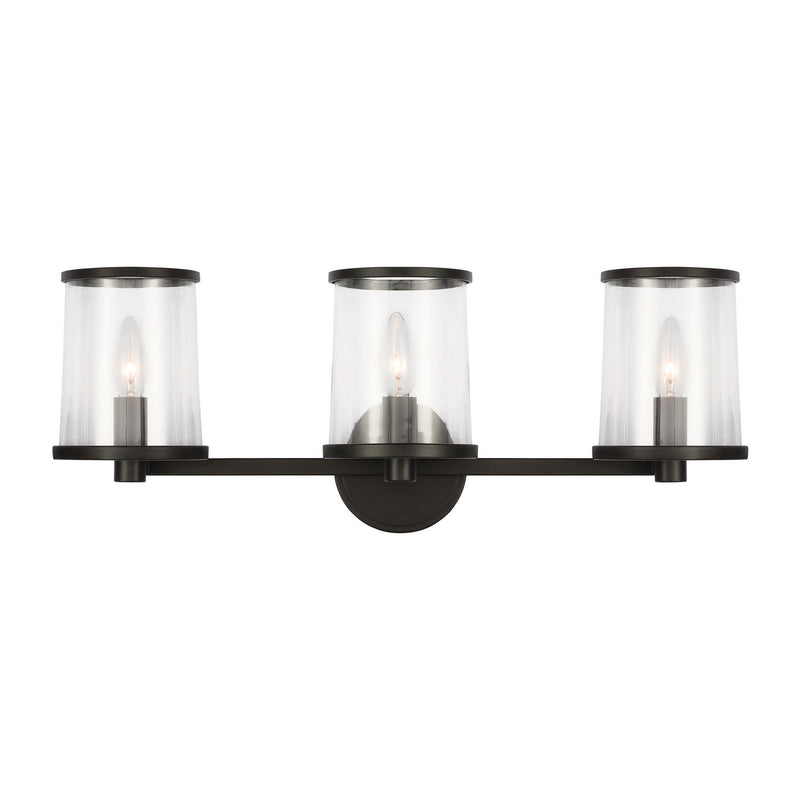 Visual Comfort Studio - LV1083AI - Three Light Vanity - Reynolds - Aged Iron