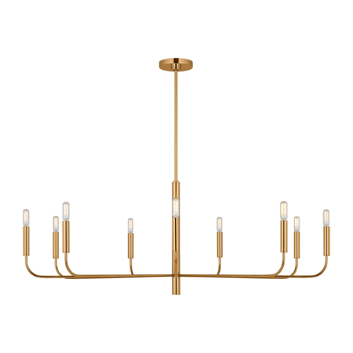 Visual Comfort Studio - EC1319BBS - Nine Light Chandelier - Brianna - Burnished Brass