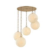 Troy Lighting - F1836-PBR - Five Light Chandelier - Bramble - Patina Brass