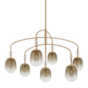 Troy Lighting - F2559-PBR - Seven Light Chandelier - Harvey - Patina Brass
