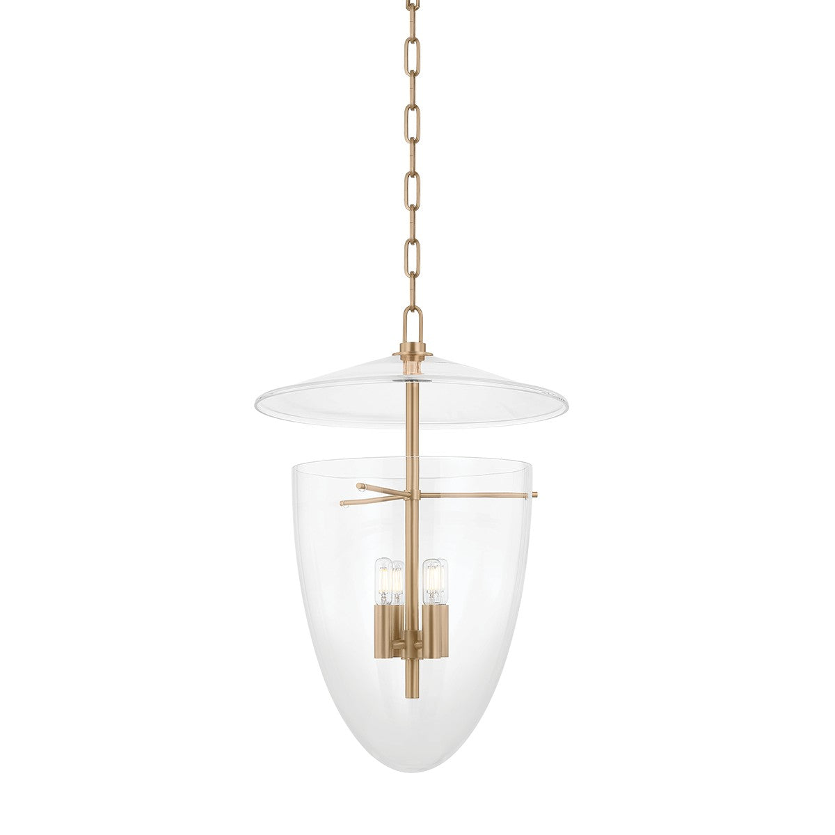 Troy Lighting - F4418-PBR - Four Light Lantern - Tully - Patina Brass