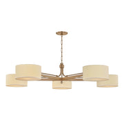 Troy Lighting - F5665-PBR - Five Light Chandelier - Mailo - Patina Brass
