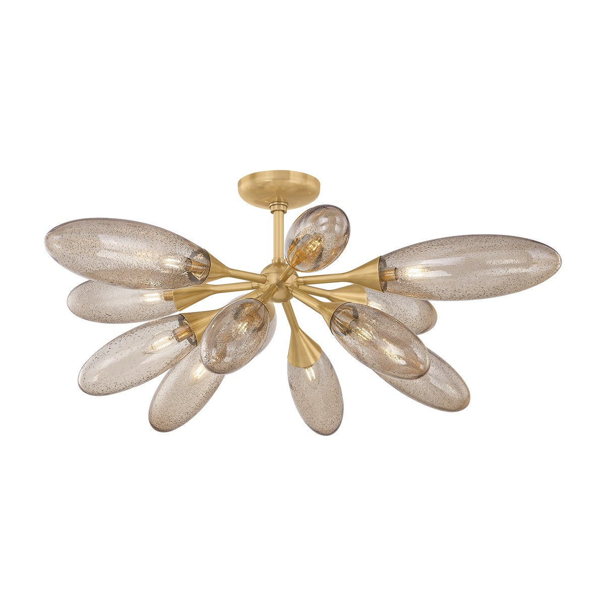 Corbett Lighting - 497-12-VB - 12 Light Semi Flush Mount - Cordoba - Vintage Brass