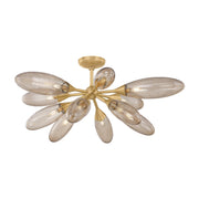 Corbett Lighting - 497-12-VB - 12 Light Semi Flush Mount - Cordoba - Vintage Brass