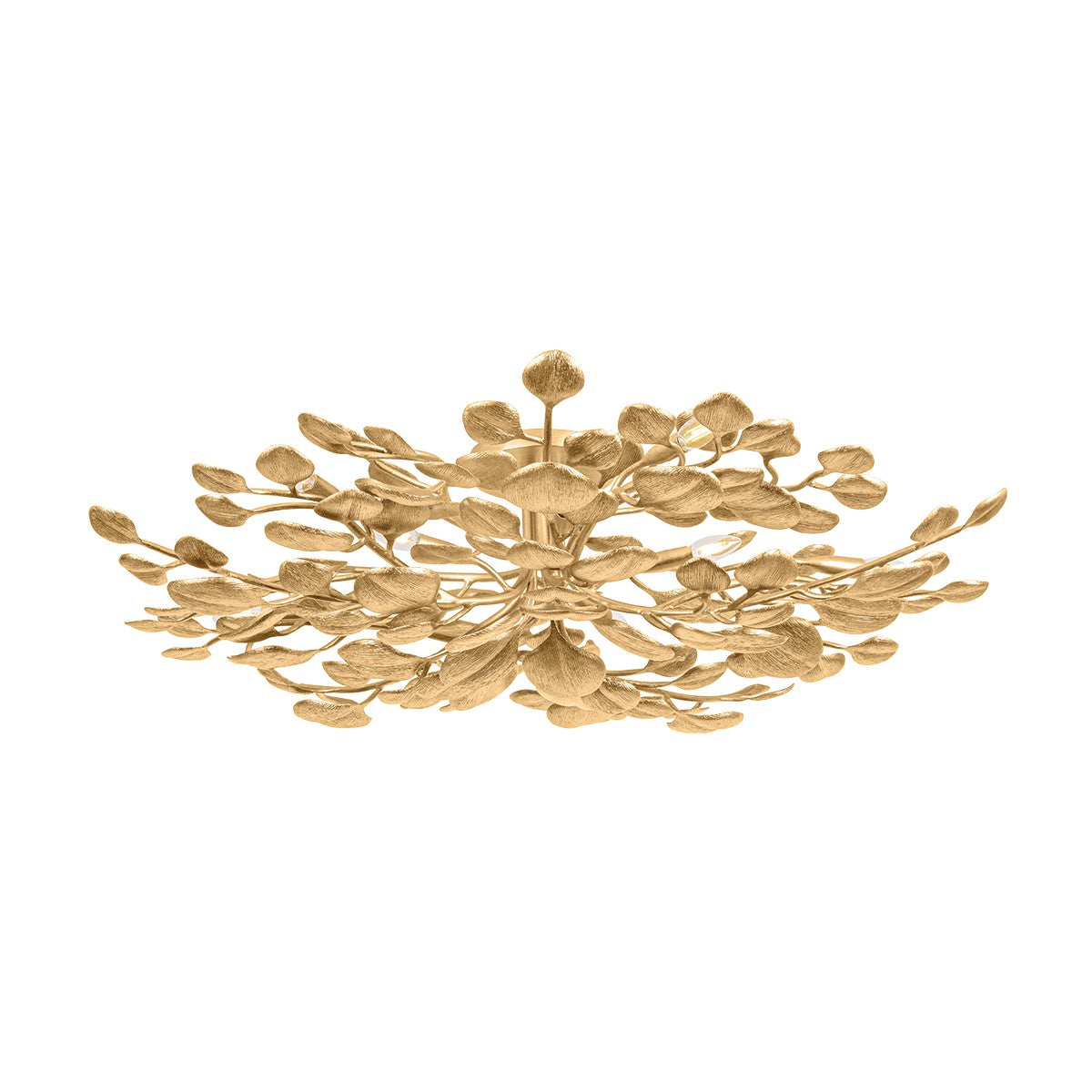 Corbett Lighting - 499-50-VGL - Ten Light Semi Flush Mount - Menorca - Vintage Gold Leaf