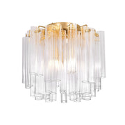 Corbett Lighting - 502-20-VGL - Three Light Semi Flush Mount - Varenna - Vintage Gold Leaf