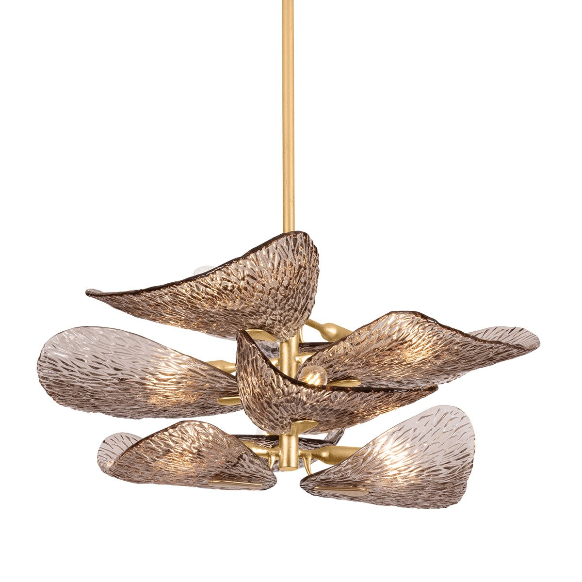 Corbett Lighting - 515-08-VGL - Eight Light Semi Flush Mount - Cardiff - Vintage Gold Leaf