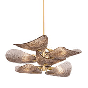 Corbett Lighting - 515-08-VGL - Eight Light Semi Flush Mount - Cardiff - Vintage Gold Leaf