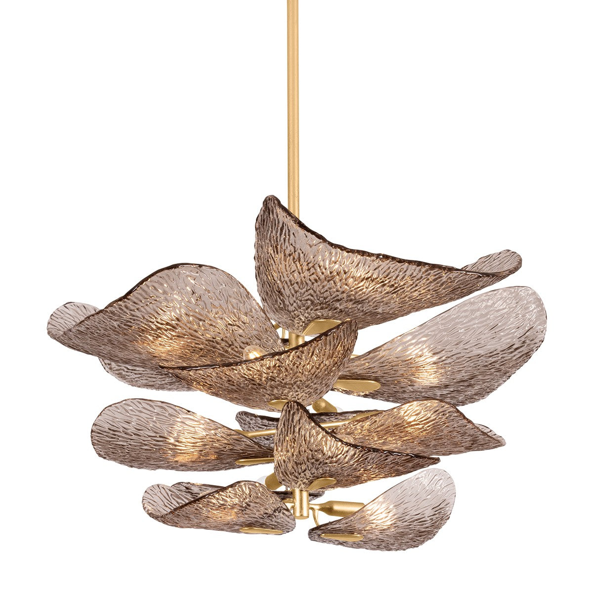 Corbett Lighting - 515-35-VGL - 12 Light Chandelier - Cardiff - Vintage Gold Leaf