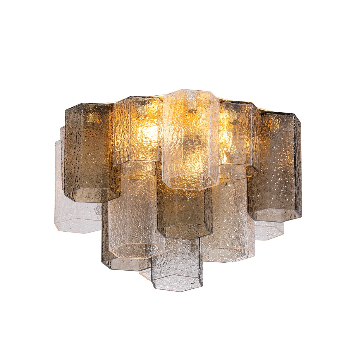 Corbett Lighting - 516-19-VGL - Four Light Semi Flush Mount - Helsinki - Vintage Gold Leaf