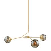 Mitzi - H1057803-AGB - Three Light Chandelier - Nyla - Aged Brass