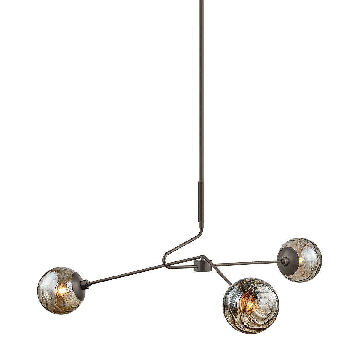Mitzi - H1057803-TRB - Three Light Chandelier - Nyla - True Bronze