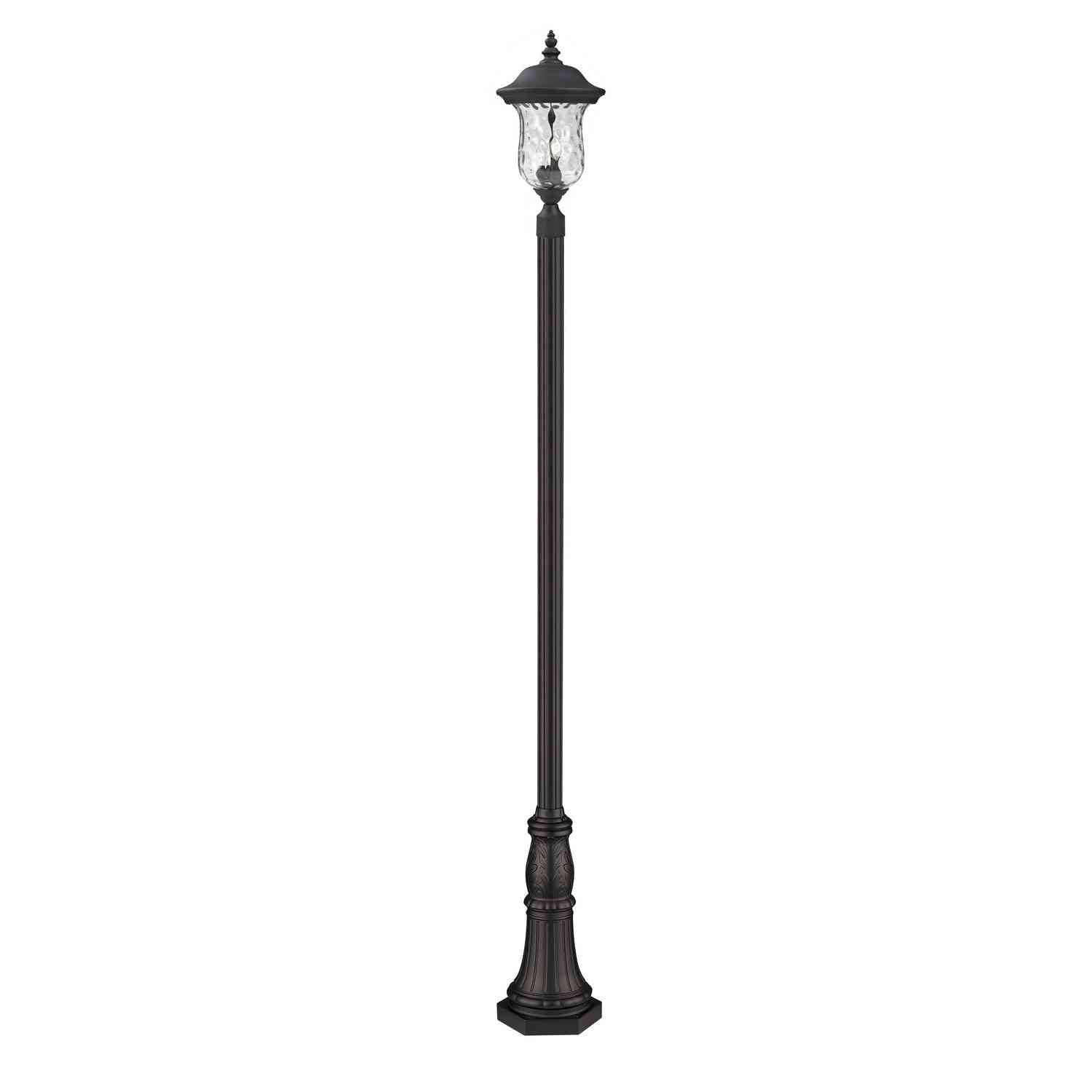 Z-Lite - 533PHB-518P-BK - Three Light Outdoor Post Mounted Fixture - Armstrong - Black