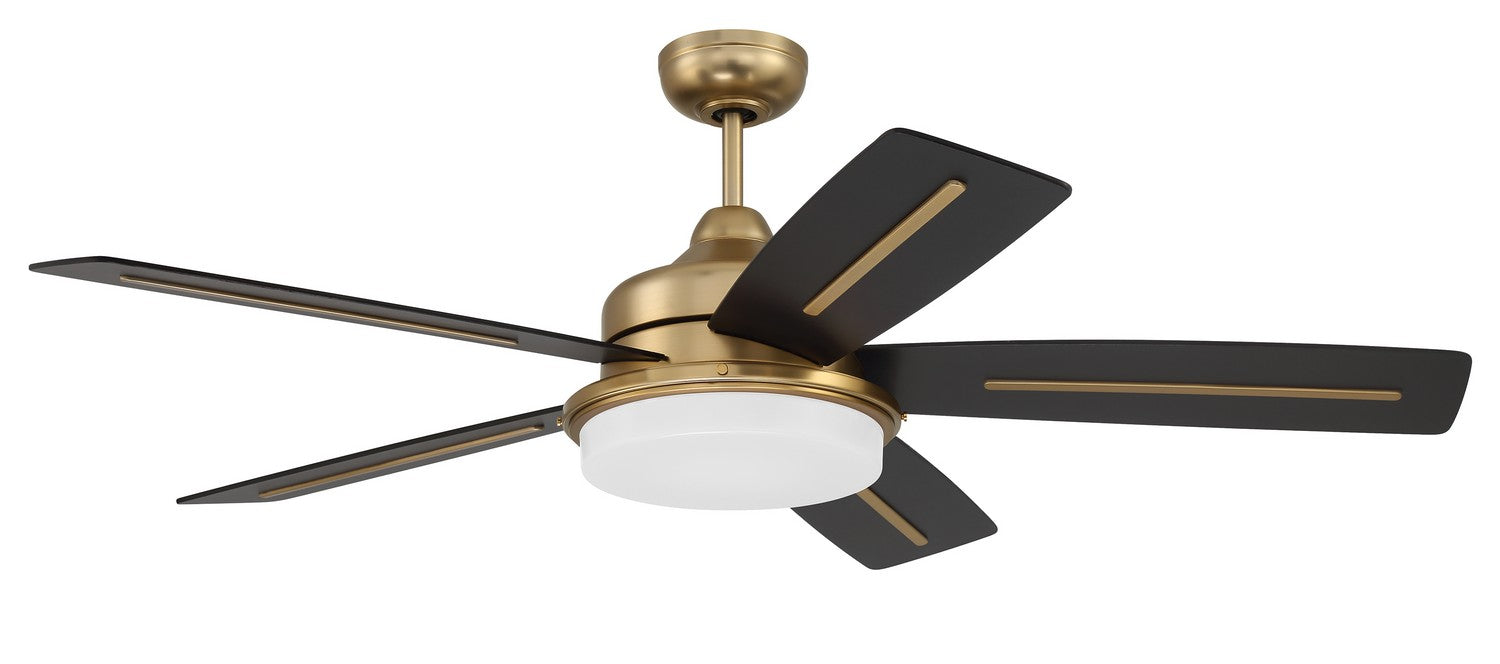 Craftmade - DRW54SB5-NWF - 54"Ceiling Fan - Drew 54" Ceiling fan, no Wifi - Satin Brass