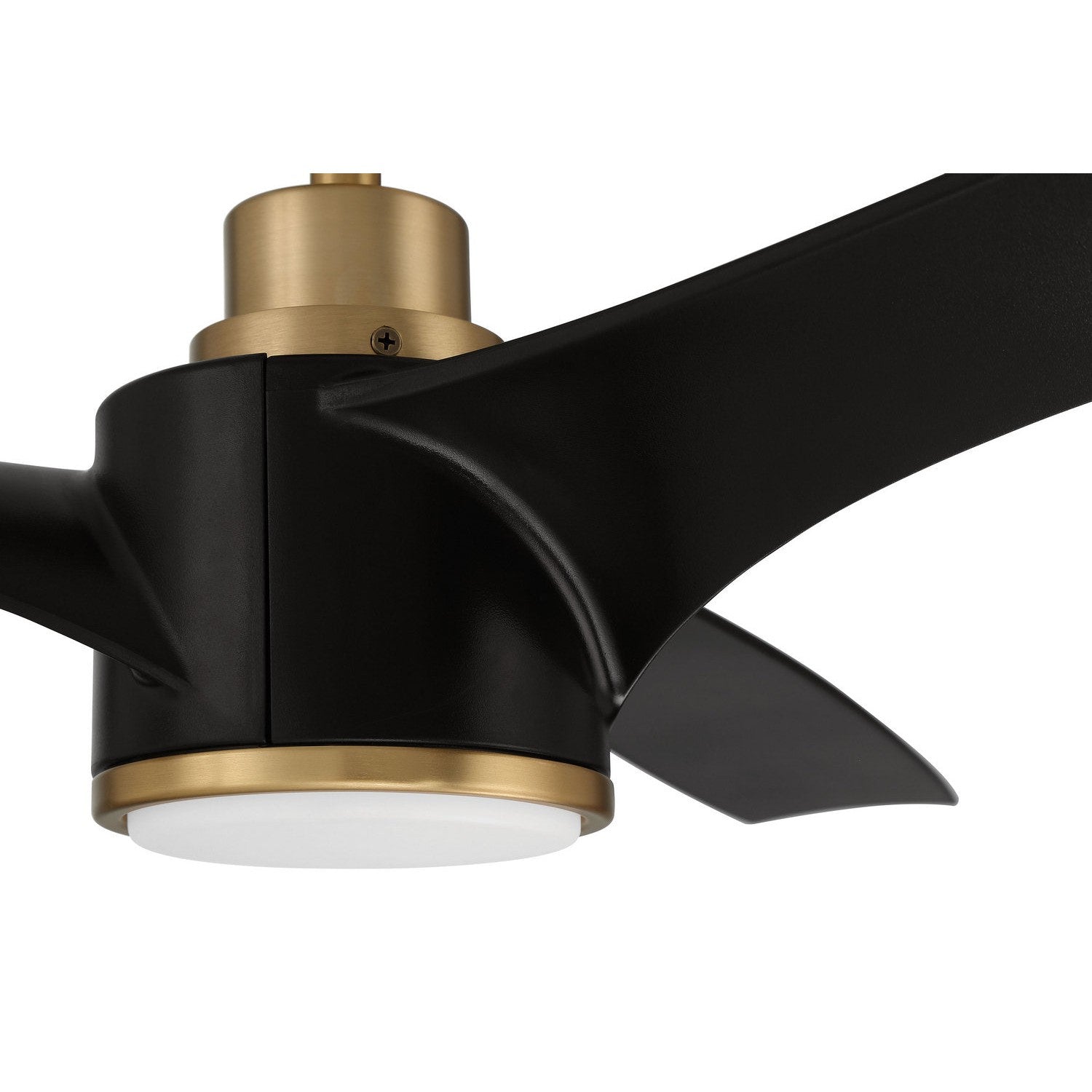 Craftmade - PHB60FBSB3-NWF - 60" Ceiling Fan - Phoebe 60" Indoor Ceiling Fan without Wifi - Flat Black/Satin Brass