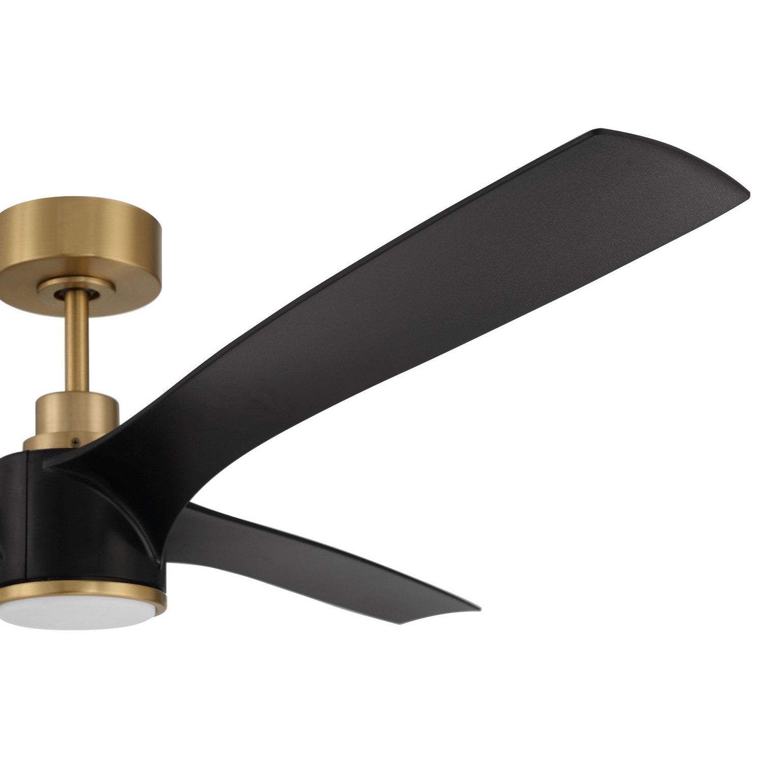 Craftmade - PHB60FBSB3-NWF - 60" Ceiling Fan - Phoebe 60" Indoor Ceiling Fan without Wifi - Flat Black/Satin Brass