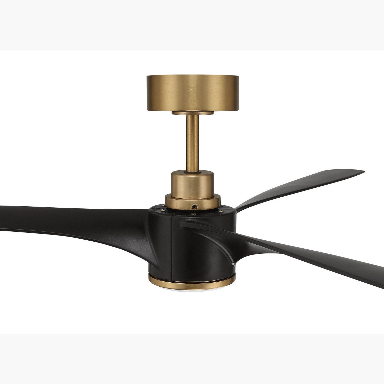 Craftmade - PHB60FBSB3-NWF - 60" Ceiling Fan - Phoebe 60" Indoor Ceiling Fan without Wifi - Flat Black/Satin Brass