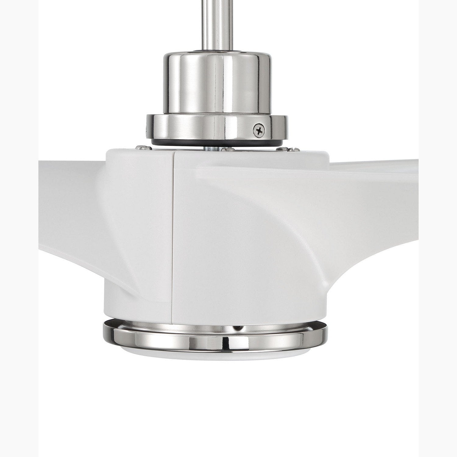 Craftmade - PHB60WPLN3-NWF - 60" Ceiling Fan - Phoebe 60" Indoor Ceiling Fan without Wifi - White/Polished Nickel
