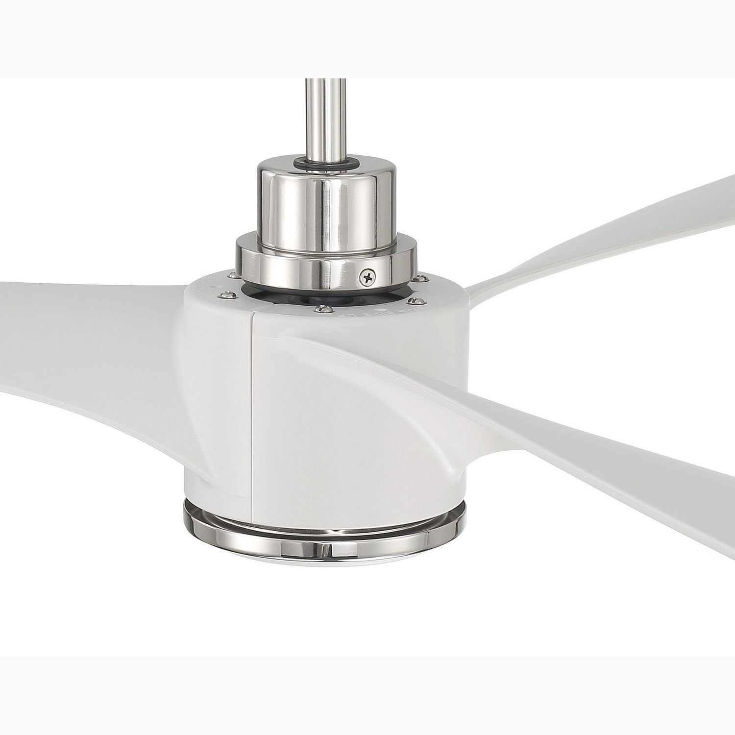 Craftmade - PHB60WPLN3-NWF - 60" Ceiling Fan - Phoebe 60" Indoor Ceiling Fan without Wifi - White/Polished Nickel