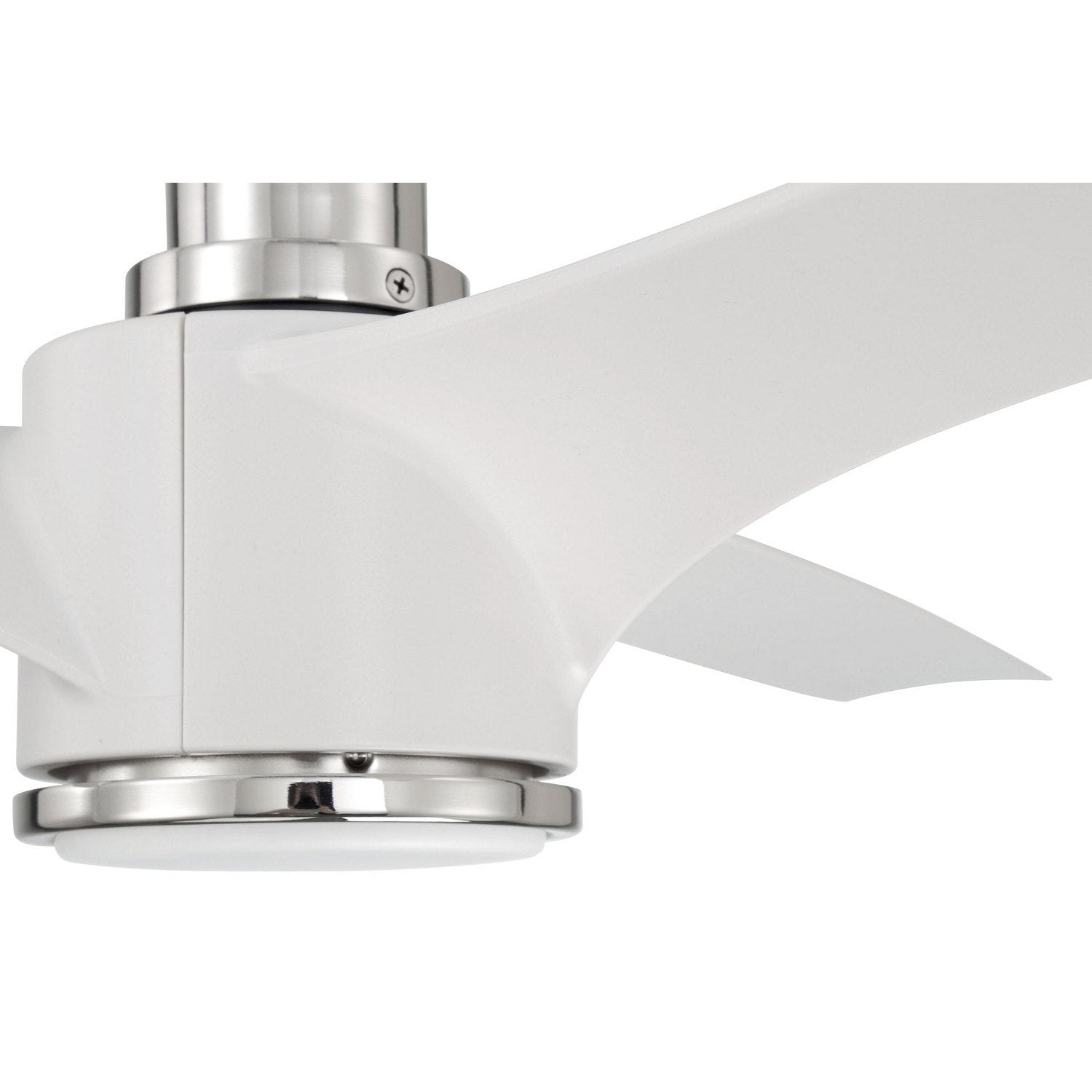Craftmade - PHB60WPLN3-NWF - 60" Ceiling Fan - Phoebe 60" Indoor Ceiling Fan without Wifi - White/Polished Nickel