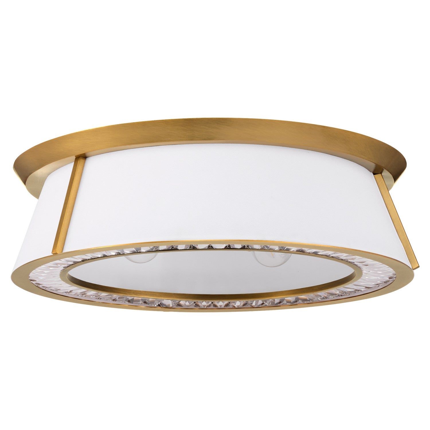 Quorum - 3382-4-47 - Four Light Flush Mount - Gorham - Brushed Brass