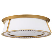 Quorum - 3382-4-47 - Four Light Flush Mount - Gorham - Brushed Brass