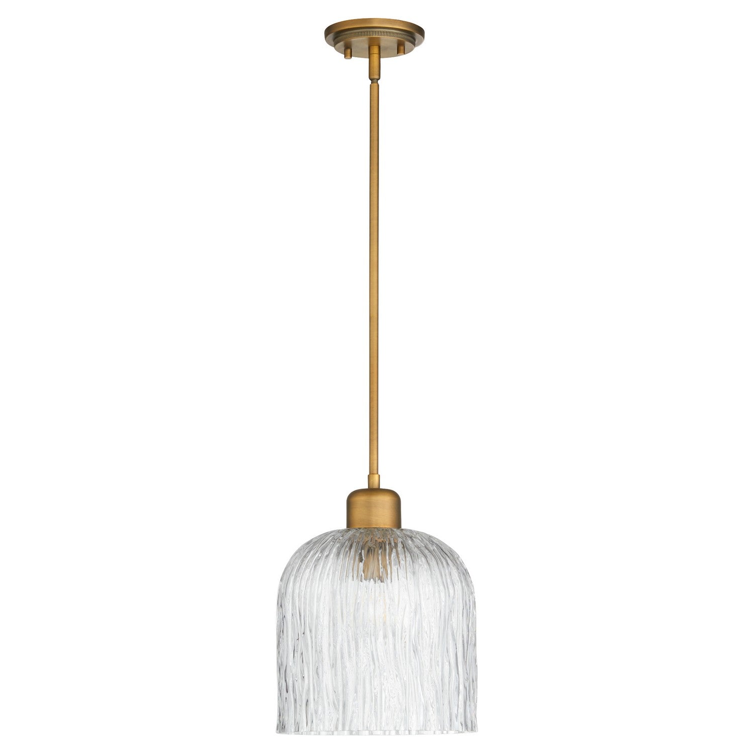 Quorum - 393-47 - One Light Pendant - Meriam - Brushed Brass