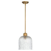 Quorum - 393-47 - One Light Pendant - Meriam - Brushed Brass