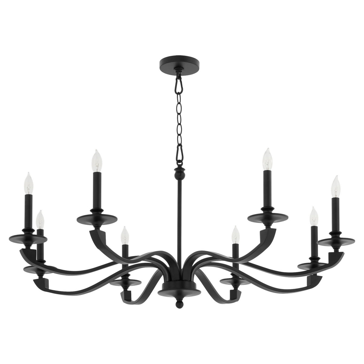 Quorum - 6240-8-59 - Eight Light Chandelier - Chantelle - Matte Black