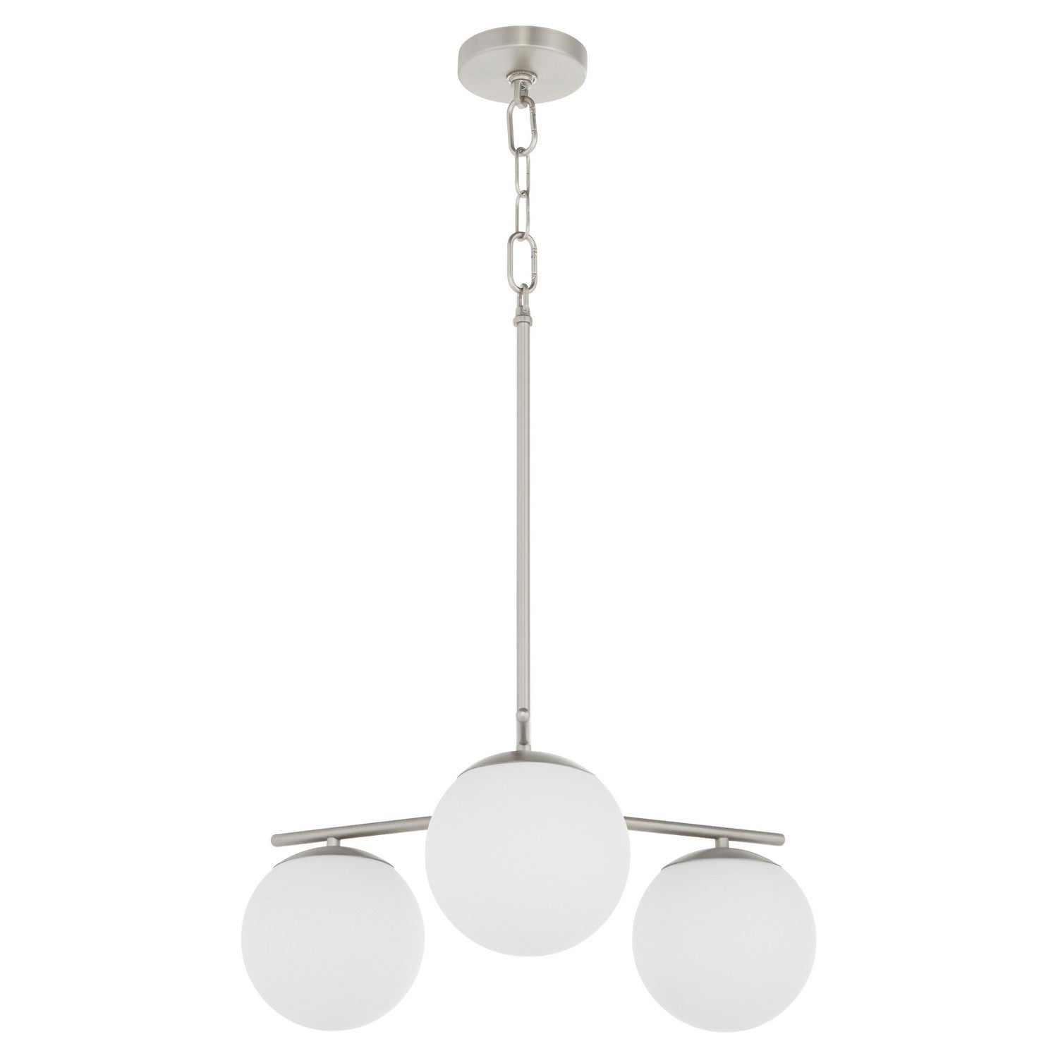 Quorum - 639-3-65 - Three Light Chandelier - Jasper - Satin Nickel