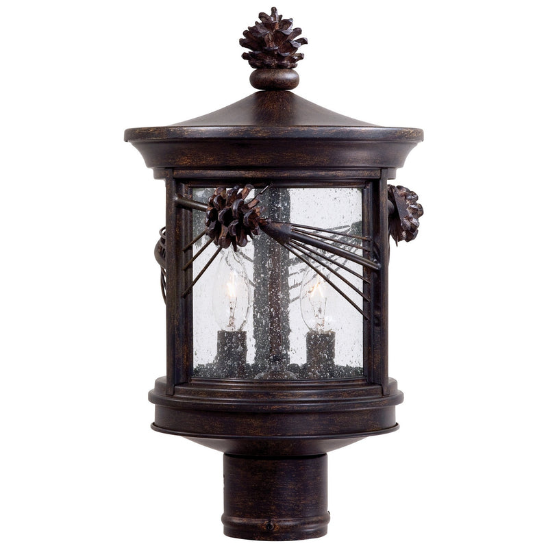 Minka-Lavery - 9156-A357 - Two Light Post Mount - Abbey Lane - Iron Oxide