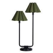 Regina Andrew - 13-1691BB-GRN - Two Light Table Lamp - Polly - Blackened Brass