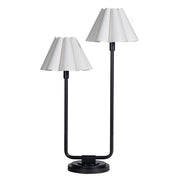 Regina Andrew - 13-1691BB-WT - Two Light Table Lamp - Polly - Blackened Brass