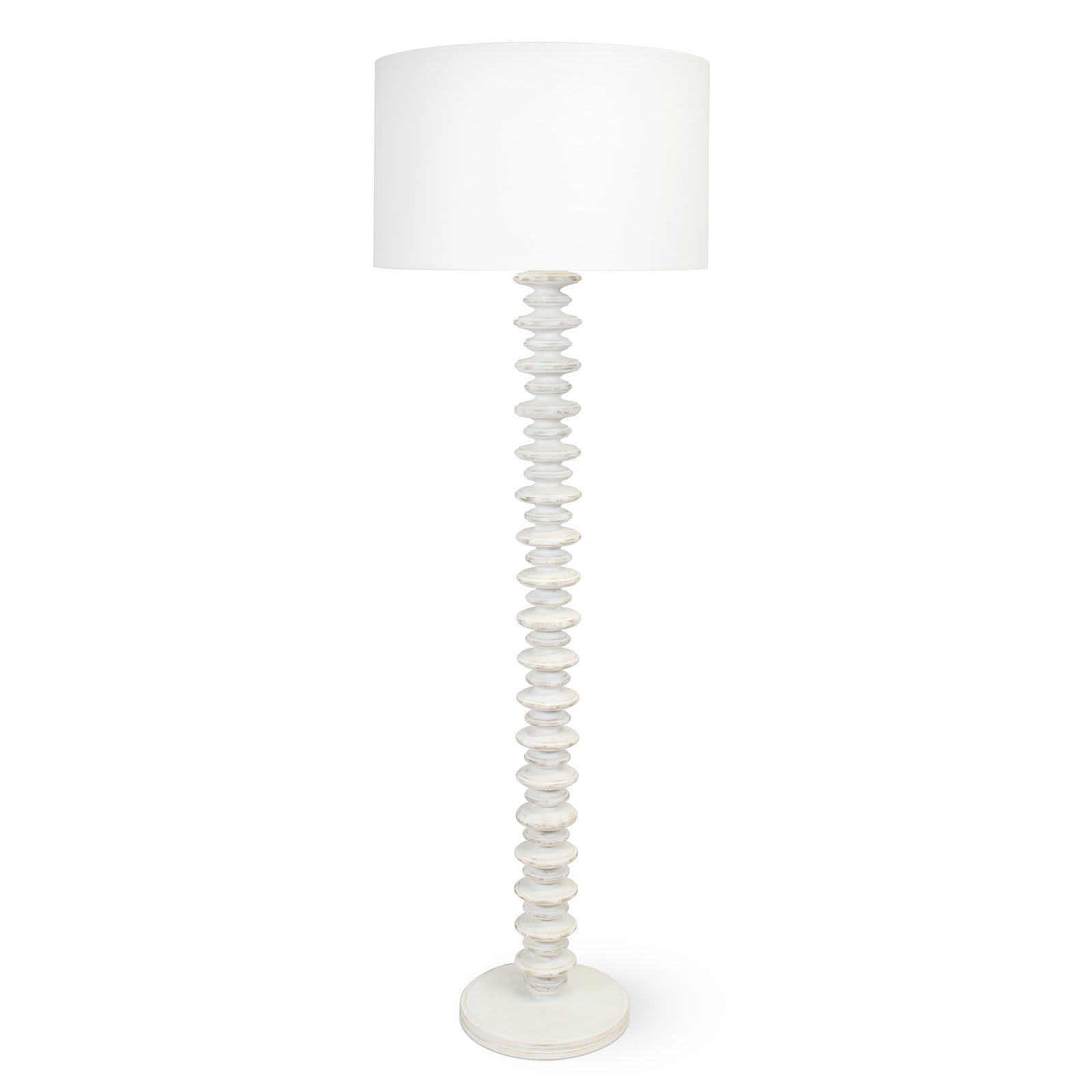 Regina Andrew - 14-1020WT - One Light Floor Lamp - Fishbone - White